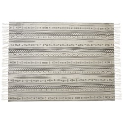 Koc PANVEL Bawełna 130 x 180 cm Biały Koc PANVEL Bawełna 130 x 180 cm Biały