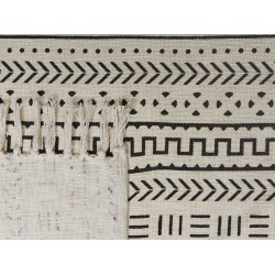 Koc PANVEL Bawełna 130 x 180 cm Biały Koc PANVEL Bawełna 130 x 180 cm Biały