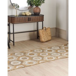 Dywan z juty 80 x 300 cm beżowy BASOREN Dywan z juty 80 x 300 cm beżowy BASOREN
