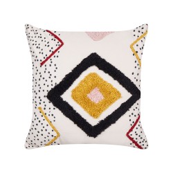 Zestaw 2 poduszek dekoracyjnych SOLANUM Bawełna 45 x 45 cm Kolorowy Wzór geometryczny Zestaw 2 poduszek dekoracyjnych SOLANUM Bawełna 45 x 45 cm Kolorowy Wzór geometryczny