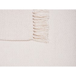 Koc YARSA Bawełna 125 x 150 cm Beżowy Koc YARSA Bawełna 125 x 150 cm Beżowy