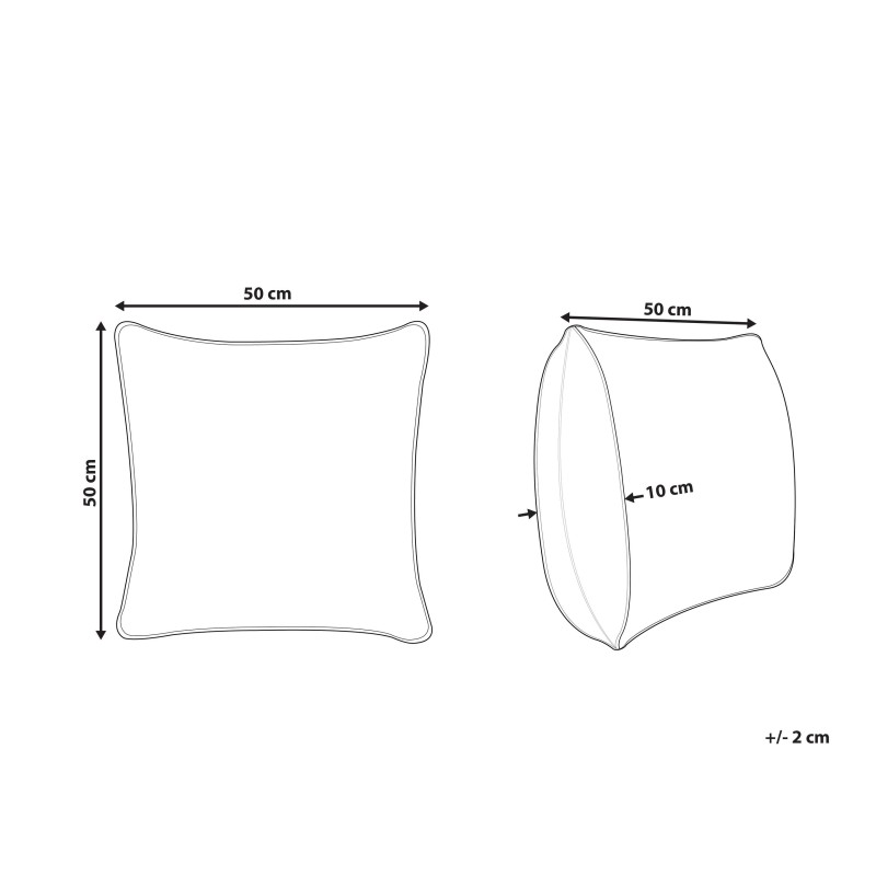Poduszka dekoracyjna RAIGANJ Bawełna 50 x 50 cm Kolorowy Wzór abstrakcyjny Poduszka dekoracyjna RAIGANJ Bawełna 50 x 50 cm Kolorowy Wzór abstrakcyjny