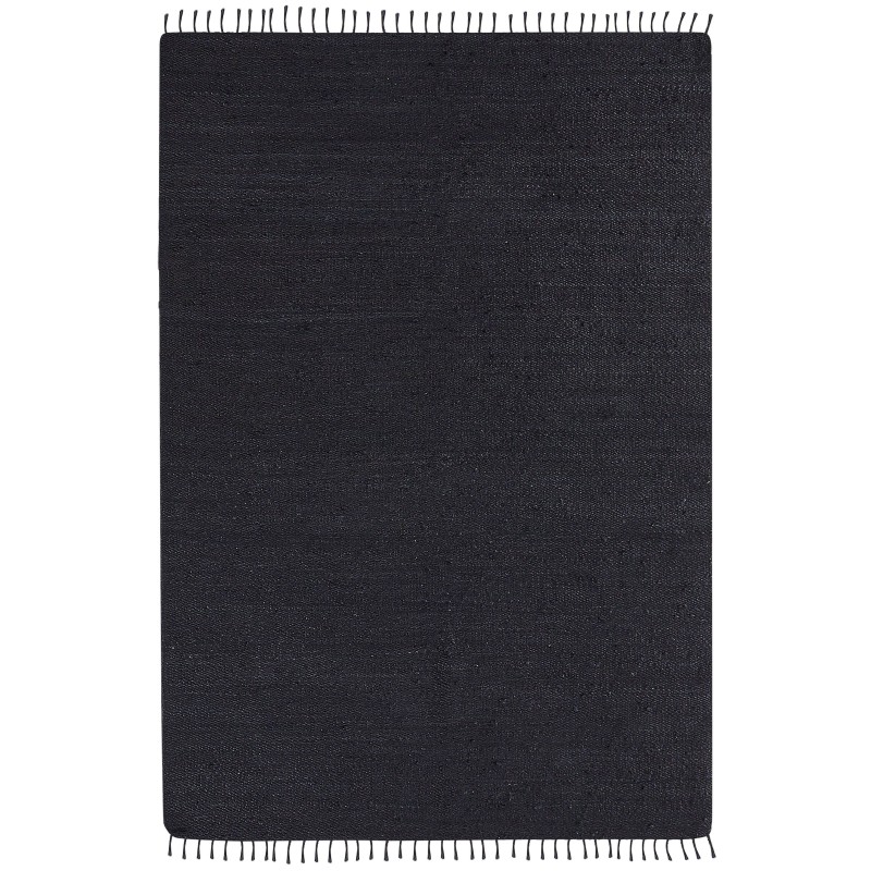 Dywan z juty 160 x 230 cm czarny SINANKOY Dywan z juty 160 x 230 cm czarny SINANKOY