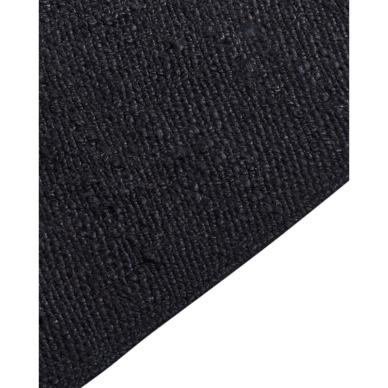 Dywan z juty 160 x 230 cm czarny SINANKOY Dywan z juty 160 x 230 cm czarny SINANKOY
