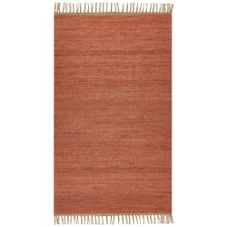 Dywan z juty 80 x 150 cm czerwony LUNIA Dywan z juty 80 x 150 cm czerwony LUNIA