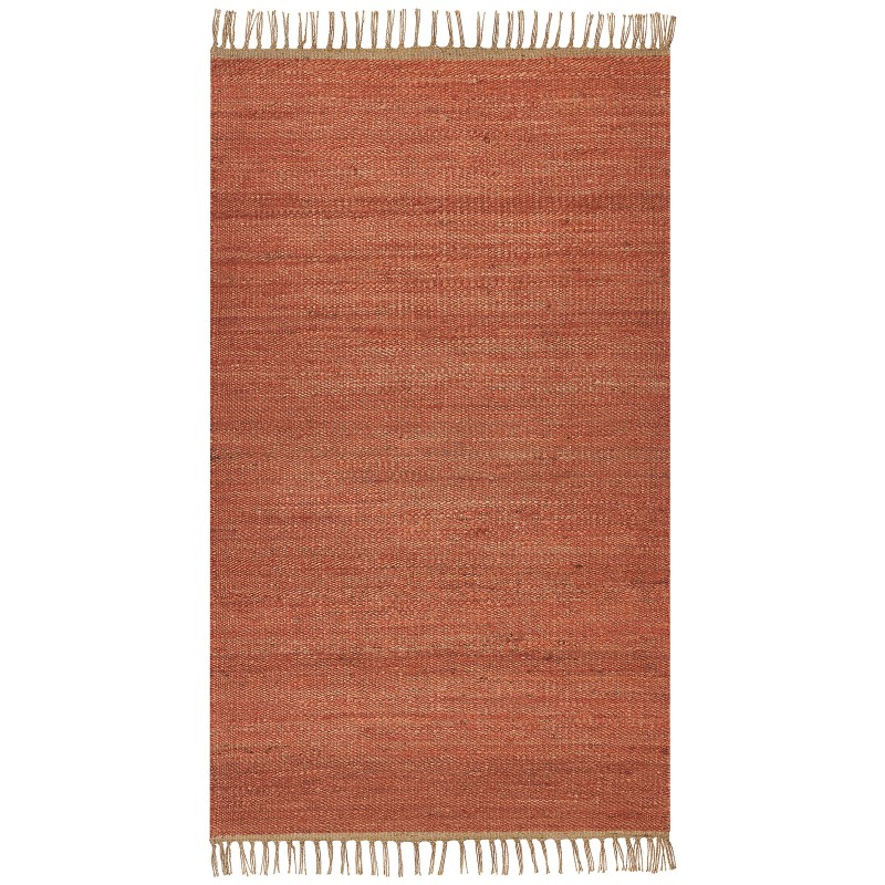 Dywan z juty 80 x 150 cm czerwony LUNIA Dywan z juty 80 x 150 cm czerwony LUNIA