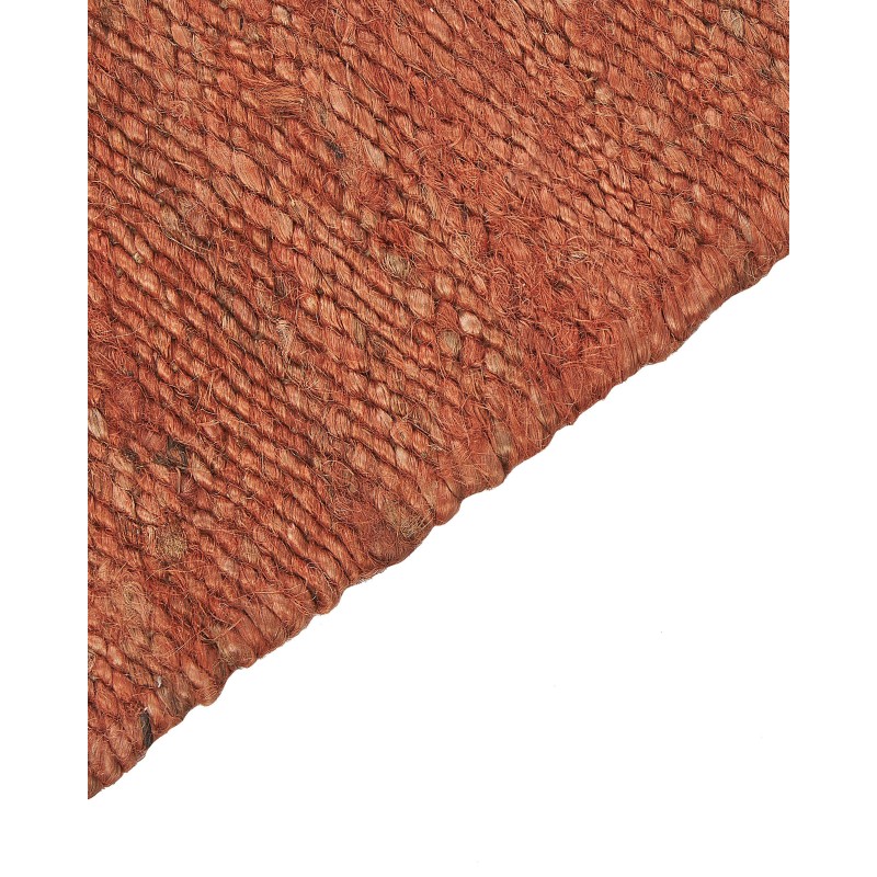 Dywan z juty 80 x 150 cm czerwony LUNIA Dywan z juty 80 x 150 cm czerwony LUNIA