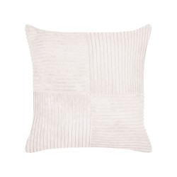 Zestaw 2 poduszek dekoracyjnych MILLET Sztruks 43 x 43 cm Złamana biel Wzór geometryczny Zestaw 2 poduszek dekoracyjnych MILLET Sztruks 43 x 43 cm Złamana biel Wzór geometryczny