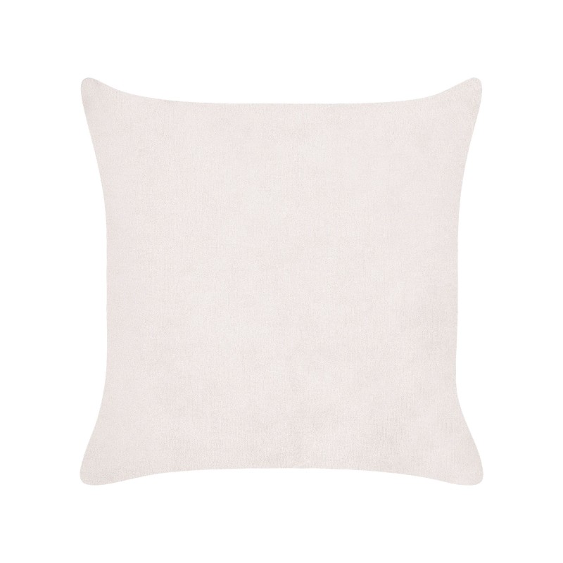 Zestaw 2 poduszek dekoracyjnych MILLET Sztruks 43 x 43 cm Złamana biel Wzór geometryczny Zestaw 2 poduszek dekoracyjnych MILLET Sztruks 43 x 43 cm Złamana biel Wzór geometryczny
