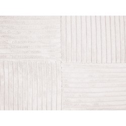 Zestaw 2 poduszek dekoracyjnych MILLET Sztruks 43 x 43 cm Złamana biel Wzór geometryczny Zestaw 2 poduszek dekoracyjnych MILLET Sztruks 43 x 43 cm Złamana biel Wzór geometryczny