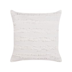 Zestaw 2 poduszek dekoracyjnych MAKNEH Bawełna 45 x 45 cm Biały Jednolity Zestaw 2 poduszek dekoracyjnych MAKNEH Bawełna 45 x 45 cm Biały Jednolity