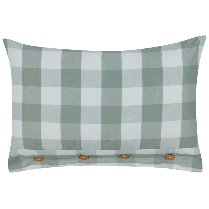 Poduszka dekoracyjna TAMNINE 40 x 60 cm Miętowy W kratkę Poduszka dekoracyjna TAMNINE 40 x 60 cm Miętowy W kratkę