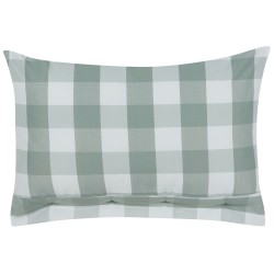 Poduszka dekoracyjna TAMNINE 40 x 60 cm Miętowy W kratkę Poduszka dekoracyjna TAMNINE 40 x 60 cm Miętowy W kratkę