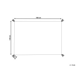Koc MORBI Bawełna 130 x 180 cm Beżowy Koc MORBI Bawełna 130 x 180 cm Beżowy