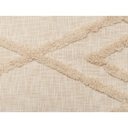 Koc MORBI Bawełna 130 x 180 cm Beżowy Koc MORBI Bawełna 130 x 180 cm Beżowy