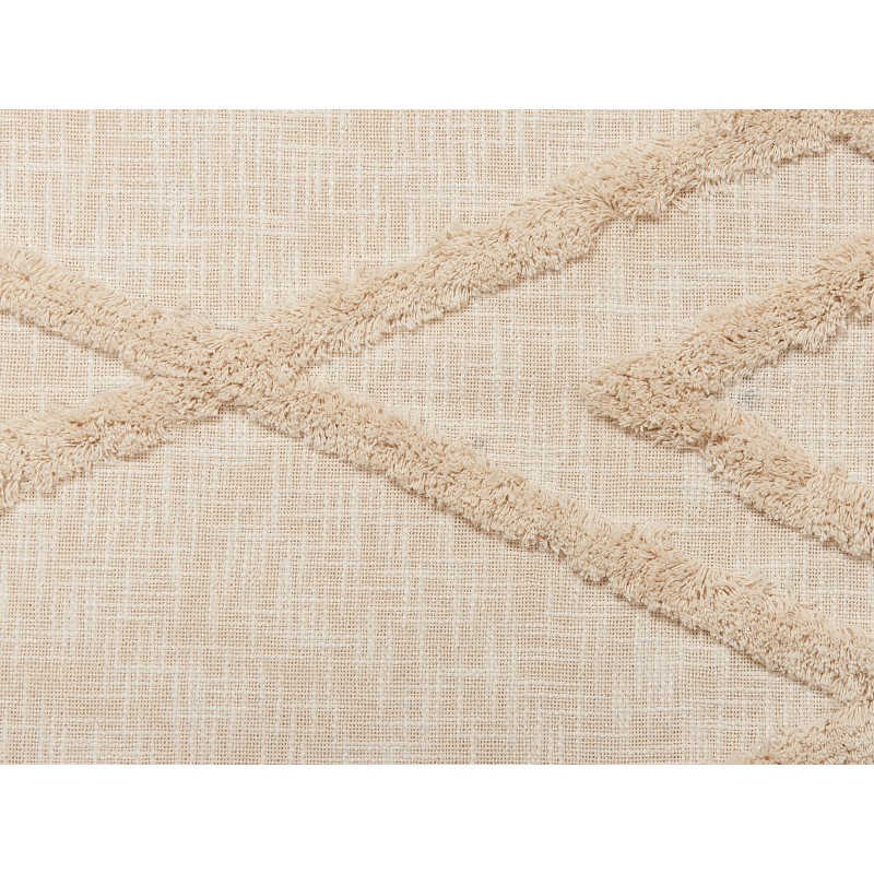 Koc MORBI Bawełna 130 x 180 cm Beżowy Koc MORBI Bawełna 130 x 180 cm Beżowy