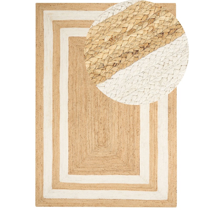 Dywan z juty 200 x 300 cm beżowy GEMEREK Dywan z juty 200 x 300 cm beżowy GEMEREK