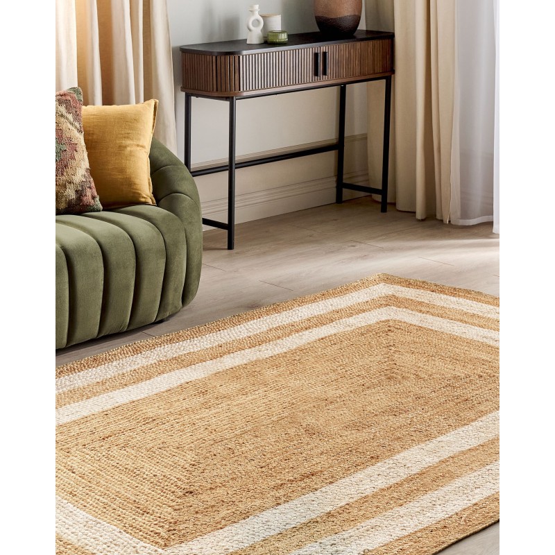 Dywan z juty 200 x 300 cm beżowy GEMEREK Dywan z juty 200 x 300 cm beżowy GEMEREK