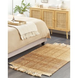 Dywan z juty 80 x 150 cm beżowy KARKIN Dywan z juty 80 x 150 cm beżowy KARKIN