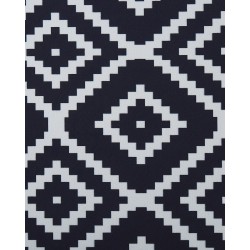 Dywan 60 x 200 cm czarno-biały KARUNGAL Dywan 60 x 200 cm czarno-biały KARUNGAL
