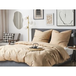 Komplet pościeli AVONDALE Bawełna satynowa 200 x 220 cm Beżowy Komplet pościeli AVONDALE Bawełna satynowa 200 x 220 cm Beżowy