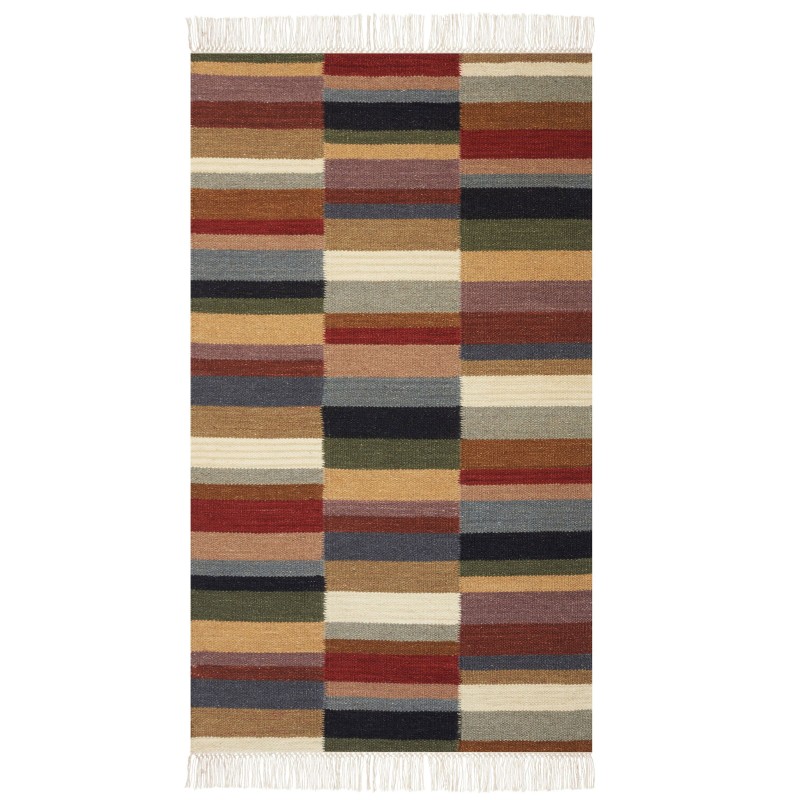 Dywan wełniany kilim 80 x 150 cm wielokolorowy MUSALER Dywan wełniany kilim 80 x 150 cm wielokolorowy MUSALER
