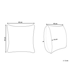 Poduszka dekoracyjna HOWEA Bawełna 45 x 45 cm Beżowy Wzór geometryczny Poduszka dekoracyjna HOWEA Bawełna 45 x 45 cm Beżowy Wzór geometryczny