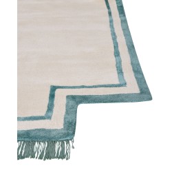 Dywan z wiskozy 160 x 230 cm beżowy BERWARI Dywan z wiskozy 160 x 230 cm beżowy BERWARI