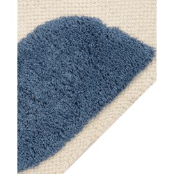 Dywan dziecięcy bawełniany motyw wieloryba 80 x 150 cm beżowo-niebieski SELAI Dywan dziecięcy bawełniany motyw wieloryba 80 x 150 cm beżowo-niebieski SELAI