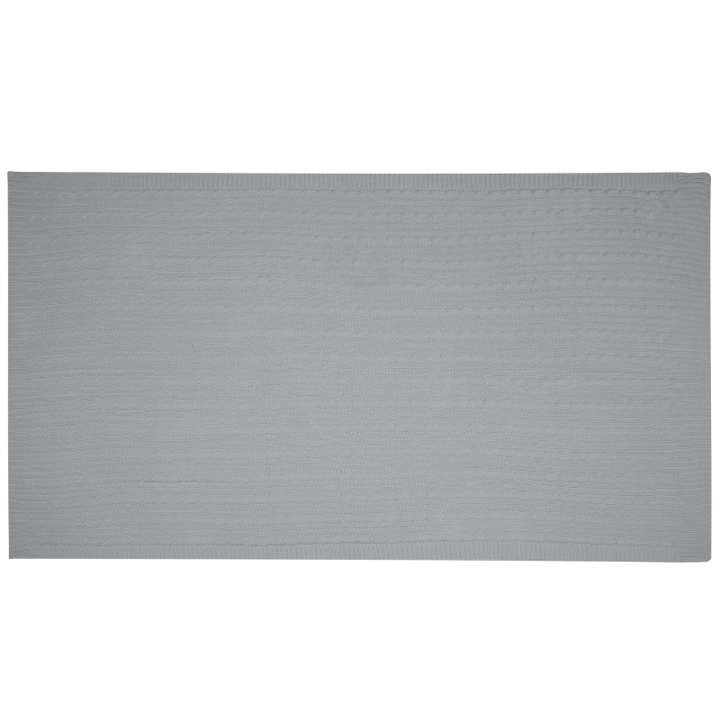 Koc ANAMUR Bawełna 110 x 180 cm Jasnoszary Koc ANAMUR Bawełna 110 x 180 cm Jasnoszary