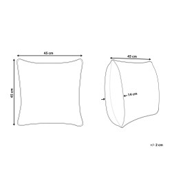 Poduszka dekoracyjna BISTORTA Bawełna 45 x 45 cm Różowy Wzór geometryczny Poduszka dekoracyjna BISTORTA Bawełna 45 x 45 cm Różowy Wzór geometryczny