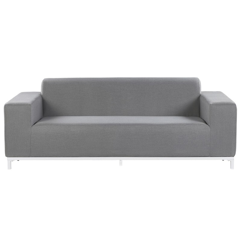 Sofa ogrodowa szara z białym ROVIGO Sofa ogrodowa szara z białym ROVIGO