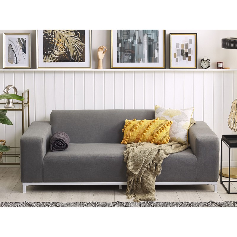 Sofa ogrodowa szara z białym ROVIGO Sofa ogrodowa szara z białym ROVIGO