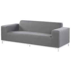 Sofa ogrodowa szara z białym ROVIGO Sofa ogrodowa szara z białym ROVIGO