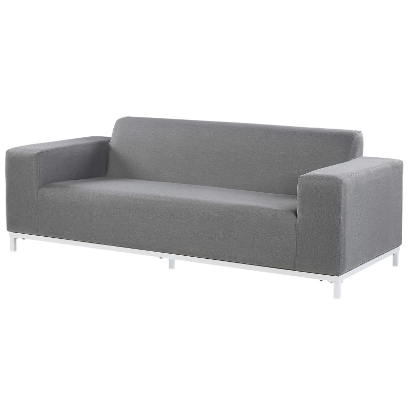 Sofa ogrodowa szara z białym ROVIGO Sofa ogrodowa szara z białym ROVIGO
