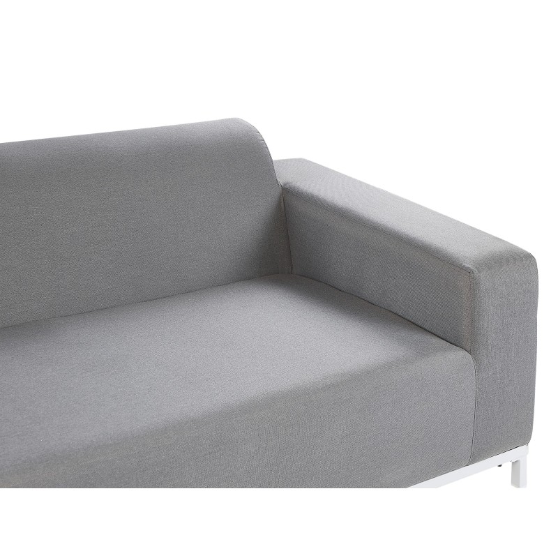 Sofa ogrodowa szara z białym ROVIGO Sofa ogrodowa szara z białym ROVIGO
