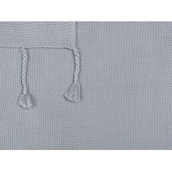 Koc NAZILLI Bawełna 125 x 150 cm Jasnoszary Koc NAZILLI Bawełna 125 x 150 cm Jasnoszary