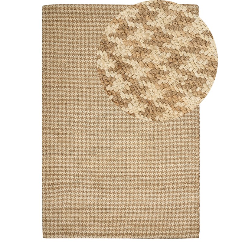 Dywan z juty 200 x 300 cm beżowy ARAPTEPE Dywan z juty 200 x 300 cm beżowy ARAPTEPE
