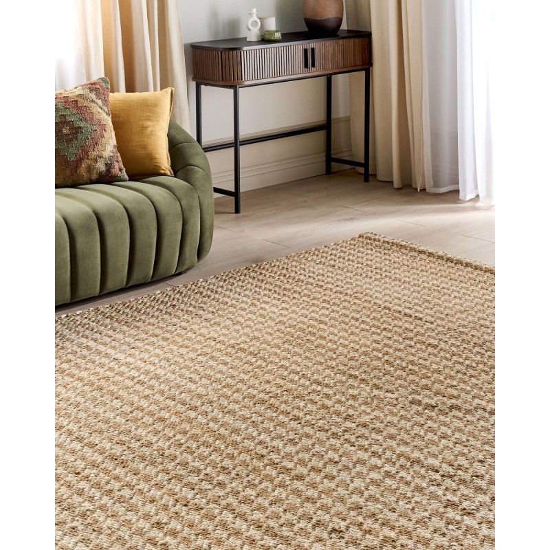 Dywan z juty 200 x 300 cm beżowy ARAPTEPE Dywan z juty 200 x 300 cm beżowy ARAPTEPE
