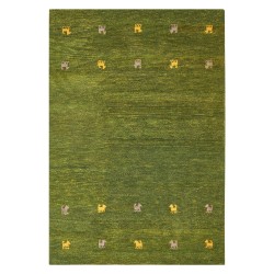 Dywan wełniany gabbeh 160 x 230 cm zielony YULAFI Dywan wełniany gabbeh 160 x 230 cm zielony YULAFI