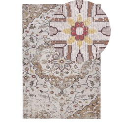 Dywan 140 x 200 cm beżowo-brązowy KATTAKKADA Dywan 140 x 200 cm beżowo-brązowy KATTAKKADA