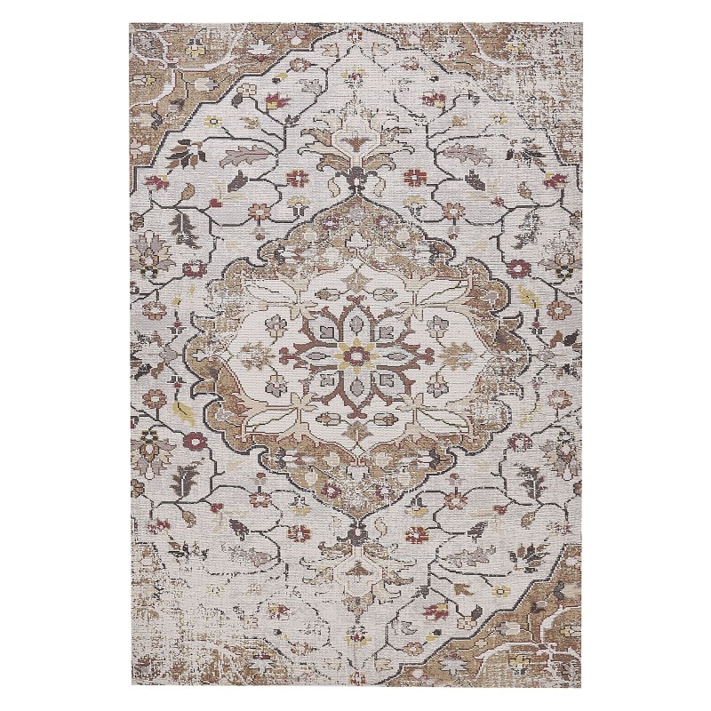 Dywan 140 x 200 cm beżowo-brązowy KATTAKKADA Dywan 140 x 200 cm beżowo-brązowy KATTAKKADA