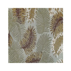 Dywan wełniany z motywem roślinnym 200 x 200 cm VIZE Dywan wełniany z motywem roślinnym 200 x 200 cm VIZE