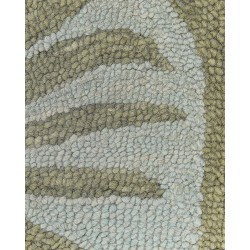 Dywan wełniany z motywem roślinnym 200 x 200 cm VIZE Dywan wełniany z motywem roślinnym 200 x 200 cm VIZE