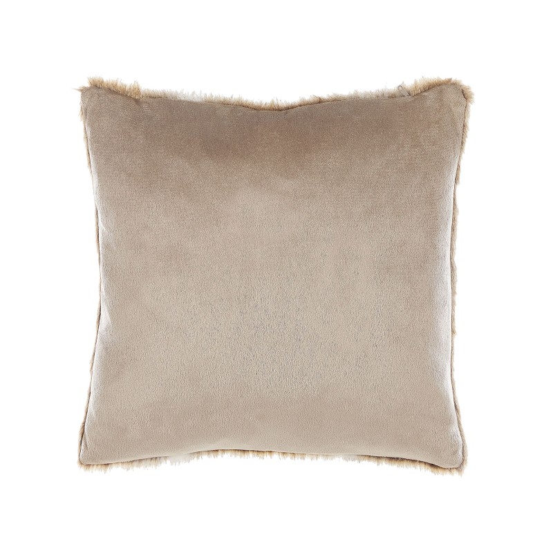 Zestaw 2 poduszek dekoracyjnych HORDEUM Sztuczne futro 45 x 45 cm Jasnobrązowy Jednolity Zestaw 2 poduszek dekoracyjnych HORDEUM Sztuczne futro 45 x 45 cm Jasnobrązowy Jednolity