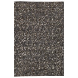 Dywan z wiskozy 160 x 230 cm szaro-złoty ESEL Dywan z wiskozy 160 x 230 cm szaro-złoty ESEL
