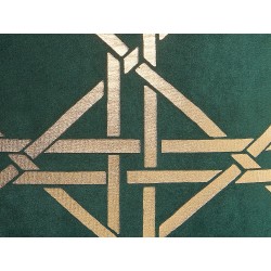 Zestaw 2 poduszek dekoracyjnych CASSIA 45 x 45 cm Ciemnozielony Wzór geometryczny Zestaw 2 poduszek dekoracyjnych CASSIA 45 x 45 cm Ciemnozielony Wzór geometryczny