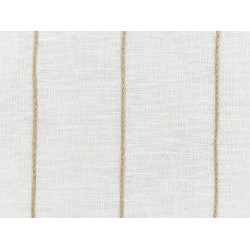 Zestaw 2 poduszek dekoracyjnych MILAS Len 50 x 50 cm Biały W paski Zestaw 2 poduszek dekoracyjnych MILAS Len 50 x 50 cm Biały W paski