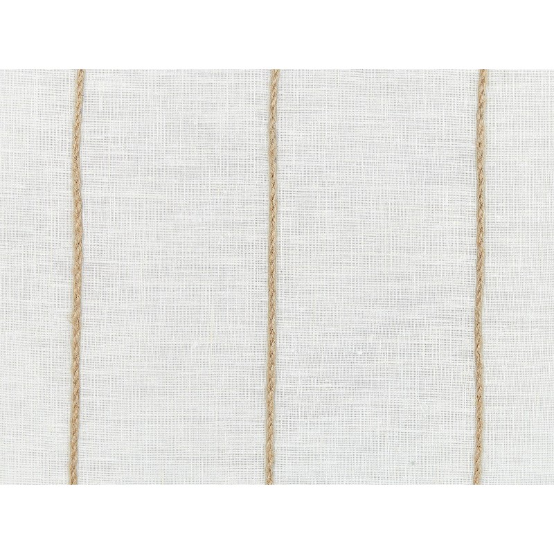 Zestaw 2 poduszek dekoracyjnych MILAS Len 50 x 50 cm Biały W paski Zestaw 2 poduszek dekoracyjnych MILAS Len 50 x 50 cm Biały W paski
