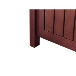 Ławka ogrodowa SOVANA 120 cm ze schowkiem Drewno akacjowe Bordowy Ławka ogrodowa SOVANA 120 cm ze schowkiem Drewno akacjowe Bordowy